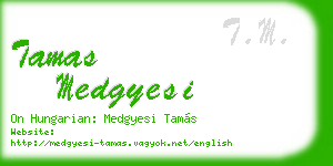 tamas medgyesi business card